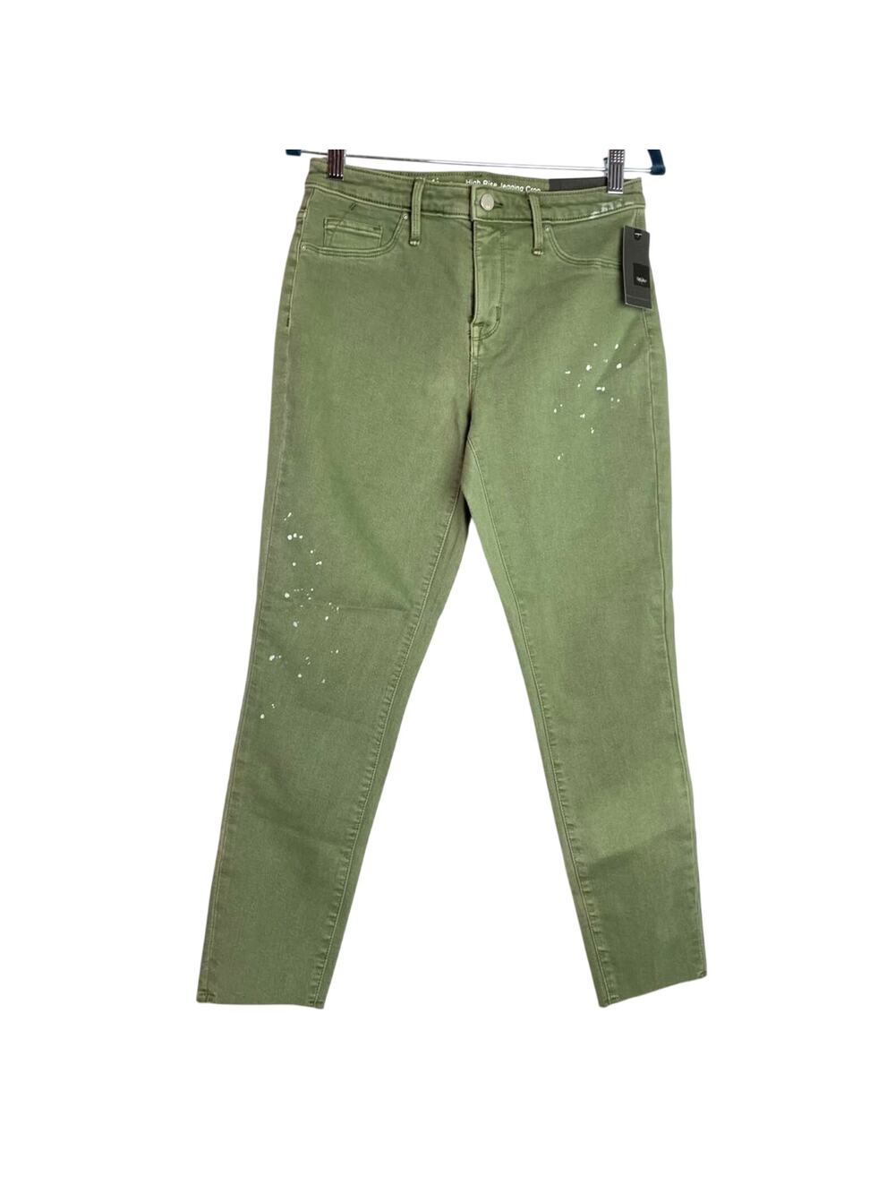 Mossimo | Green Jeans High Rise Jeggings Crop Jeans Stretch 6